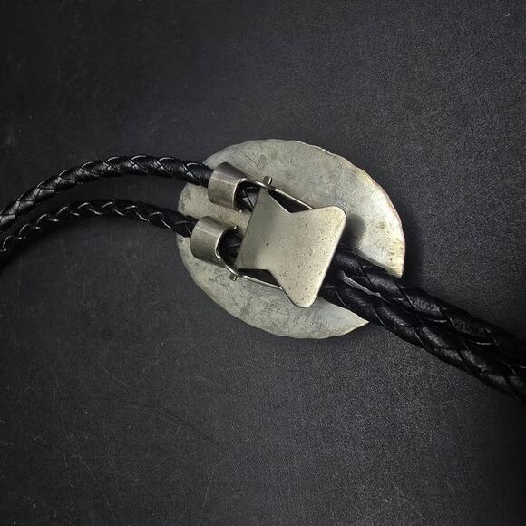 Masonic Bolo Slide Pendant Necklace Black Cord - Picture 8 of 8